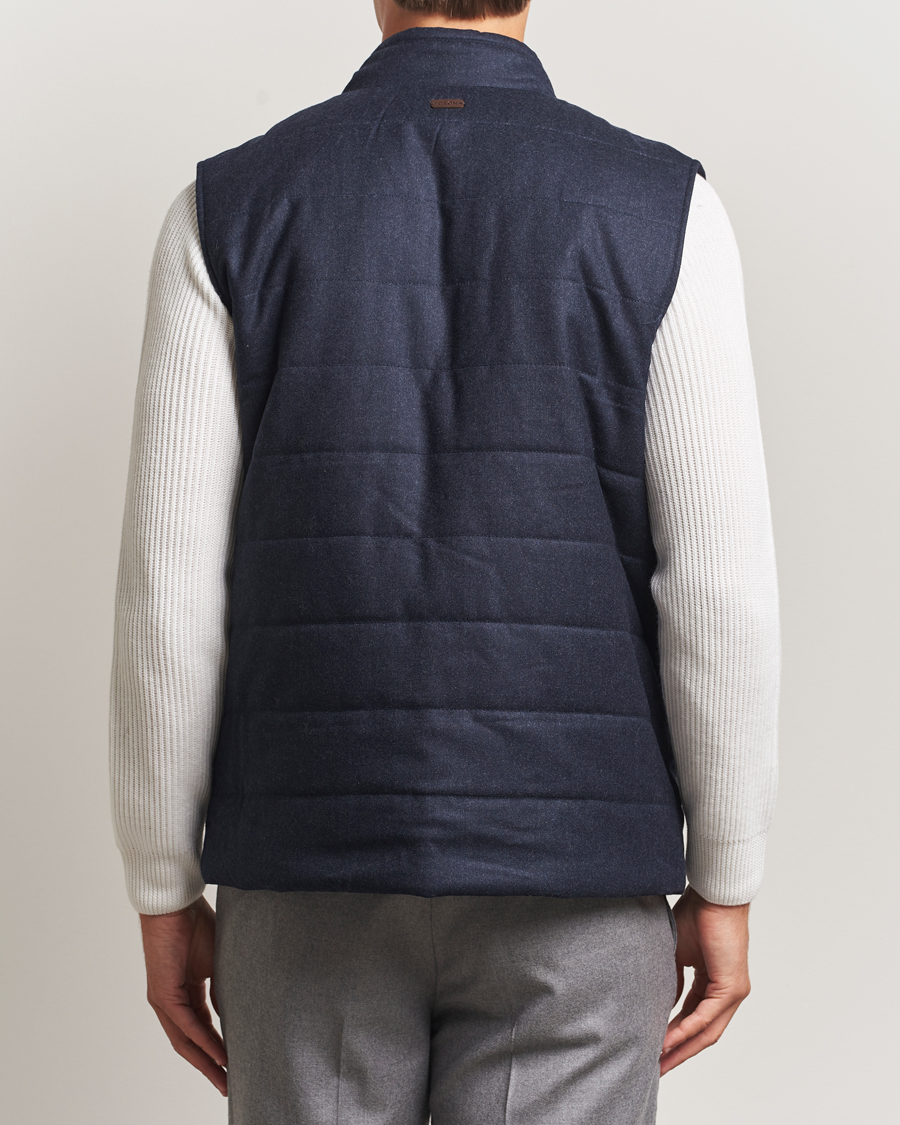 Mies | Takit | Eton | Wool Padded Vest Navy