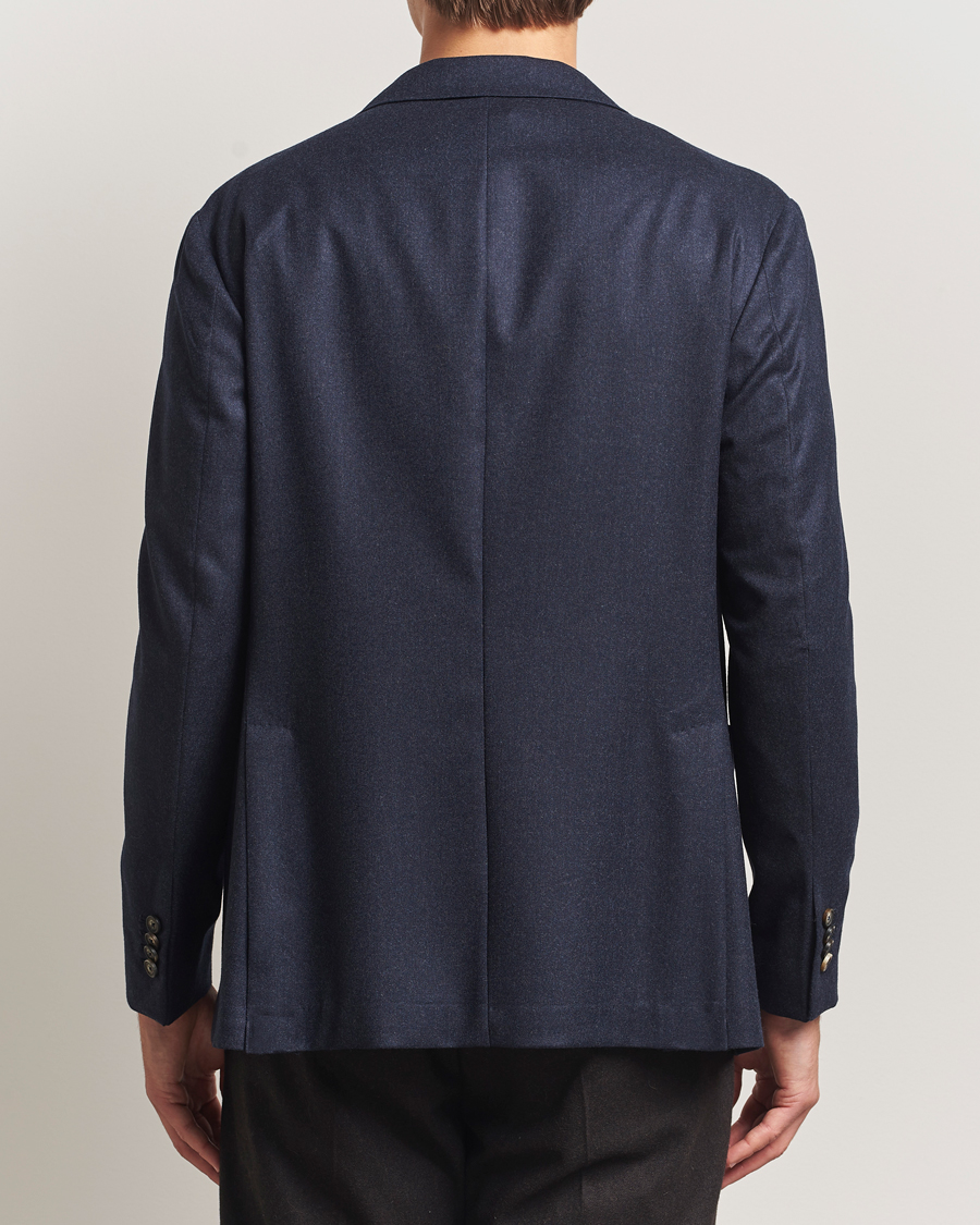Mies | Pikkutakit | Eton | Wool Flannel Patch Pocket Blazer Navy