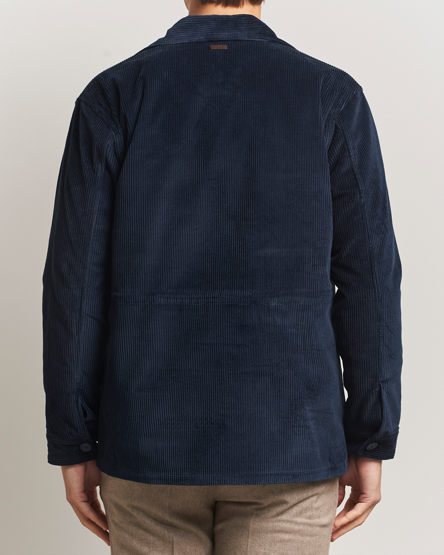Mies | Takit | Eton | Corduroy Field Jacket Navy