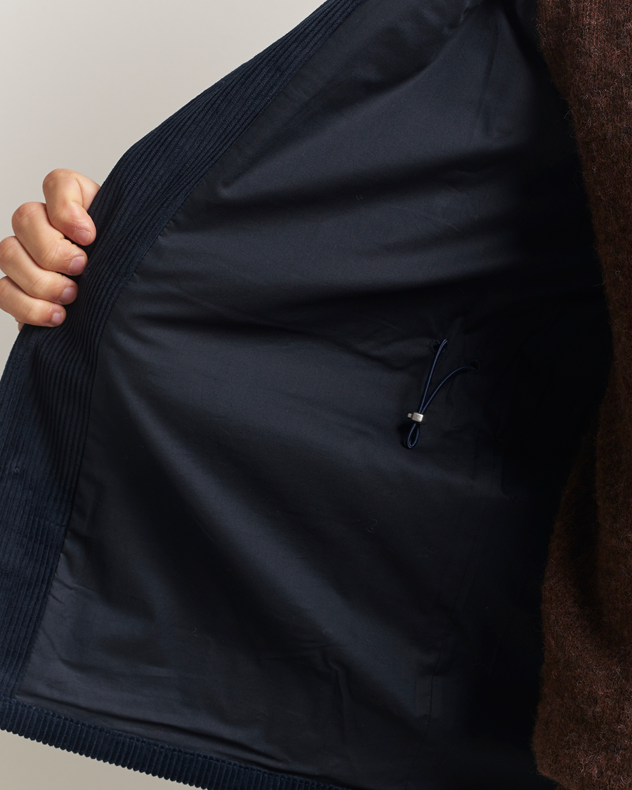 Mies | Takit | Eton | Corduroy Field Jacket Navy