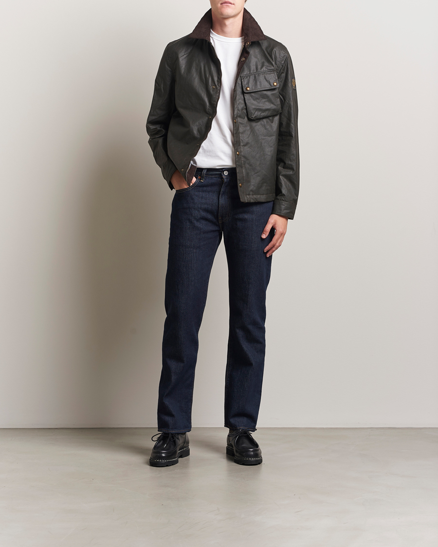 Mies | Takit | Belstaff | Ground Wax Jacket Faded Olive
