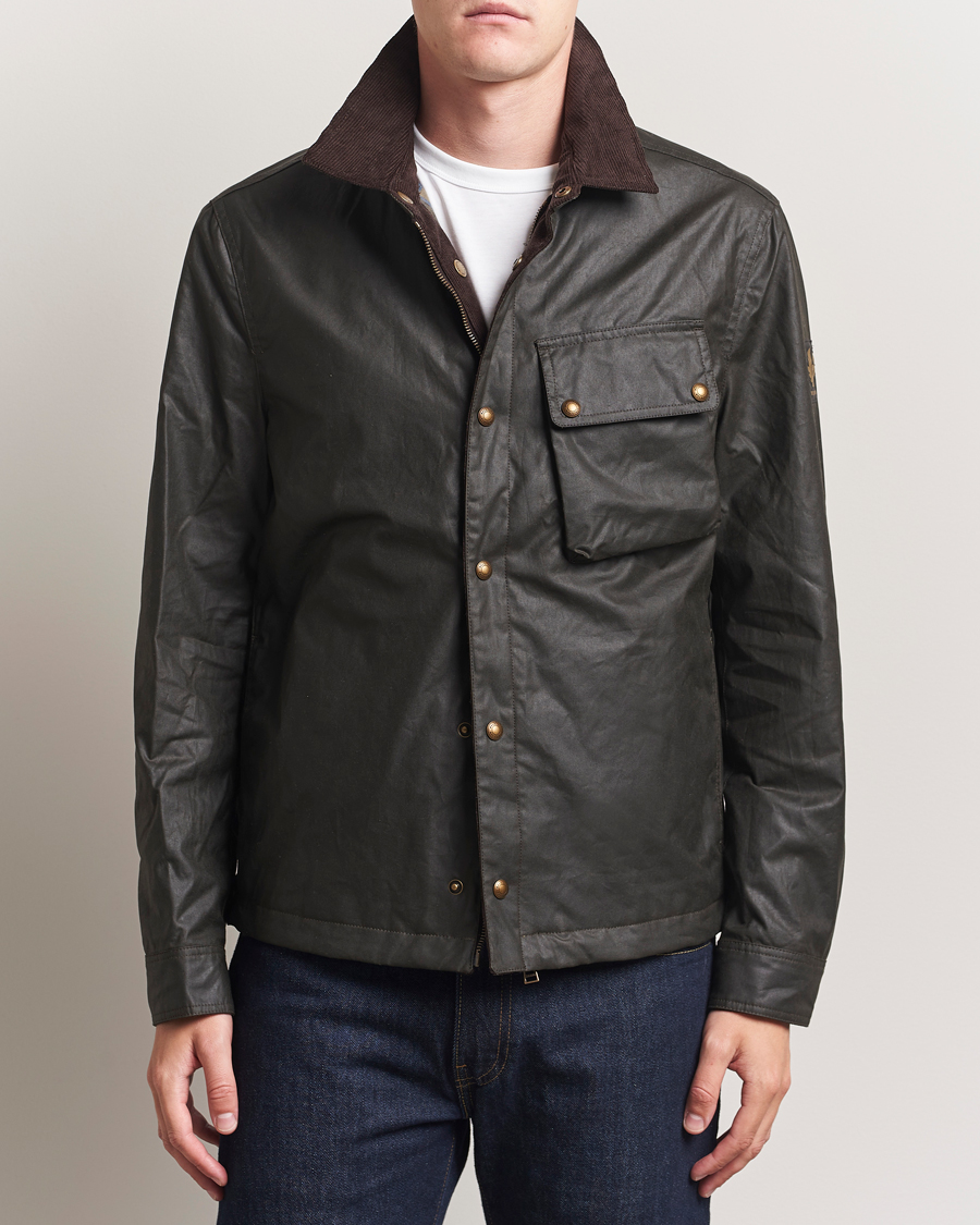 Mies | Takit | Belstaff | Ground Wax Jacket Faded Olive
