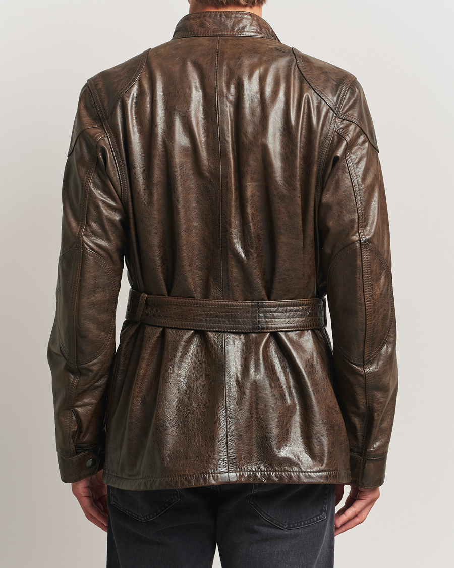 Mies | Takit | Belstaff | Trailmaster Panther Leather Jacket Dark Earth