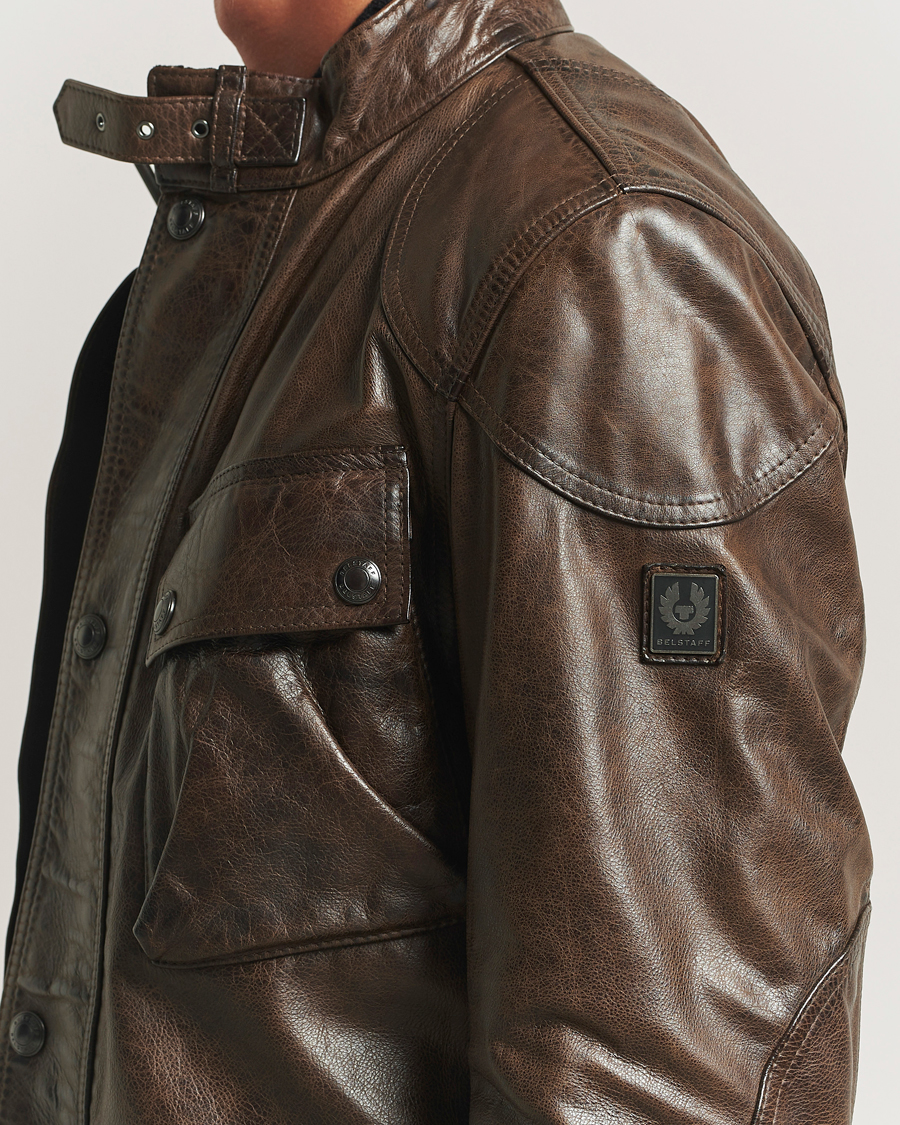 Mies | Takit | Belstaff | Trailmaster Panther Leather Jacket Dark Earth