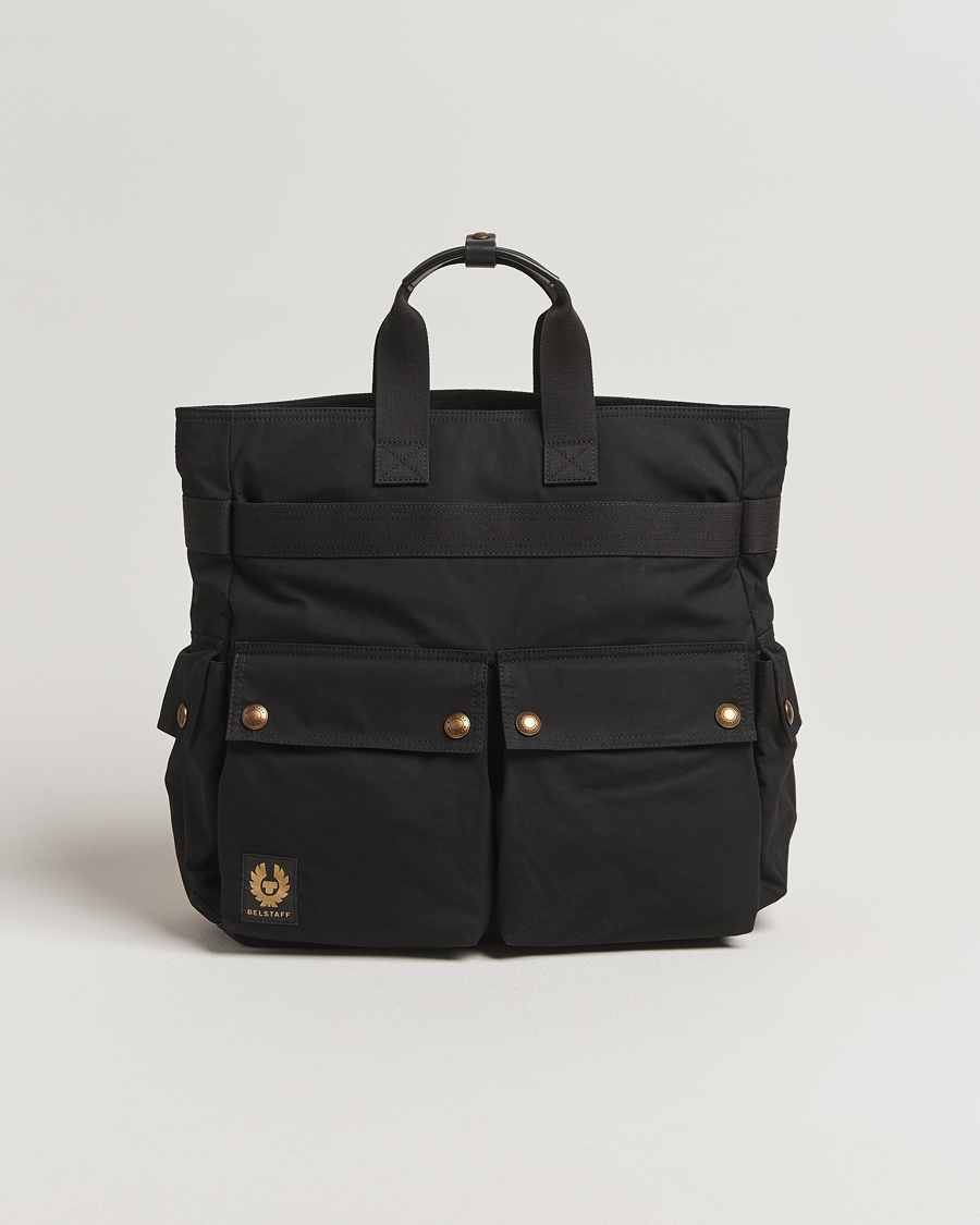 Mies | Belstaff Trailmaster 2-Way Wax Tote Black | Belstaff | Trailmaster 2-Way Wax Tote Black
