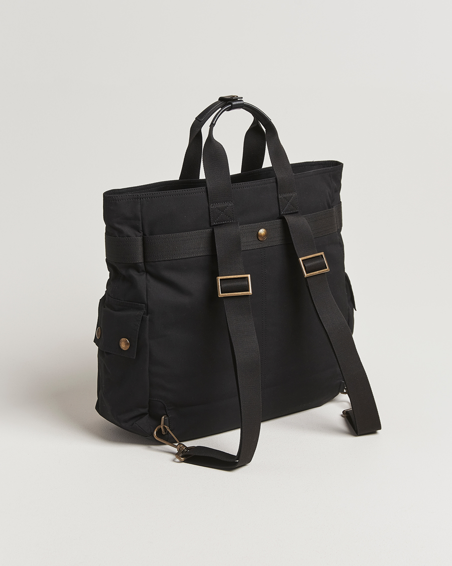 Mies | Belstaff Trailmaster 2-Way Wax Tote Black | Belstaff | Trailmaster 2-Way Wax Tote Black
