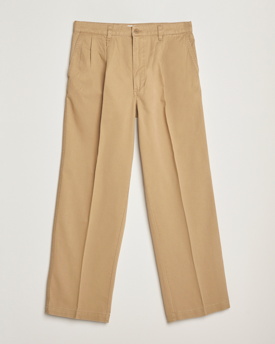 Mies | Housut | Dockers | Original Pleated Chino Loose Harvest Gold