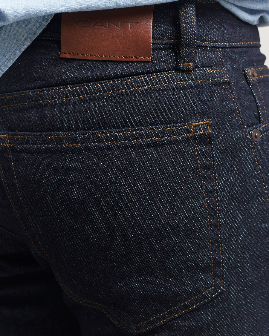 Mies | Farkut | GANT | Regular Fit Jeans Dark Blue