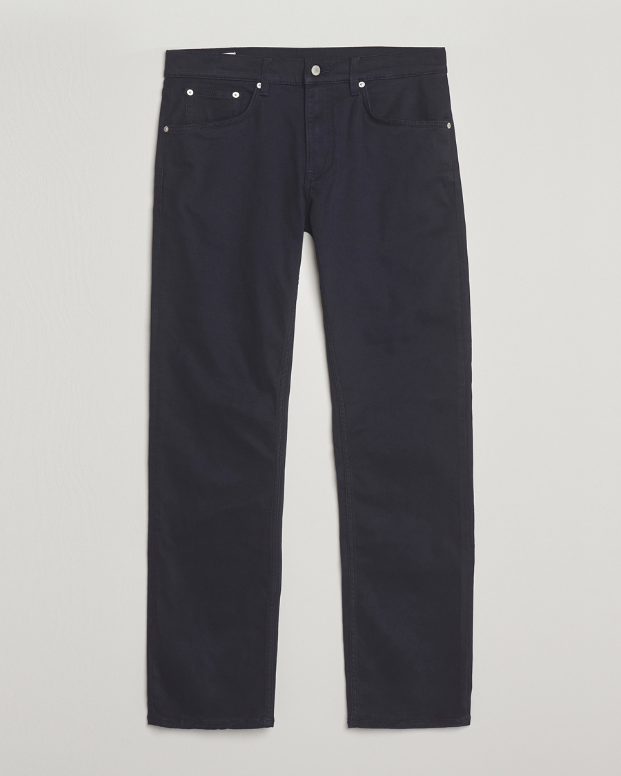 Mies | Housut | GANT | Regular Fit Moleskin 5-Pocket Trousers Evening Blue