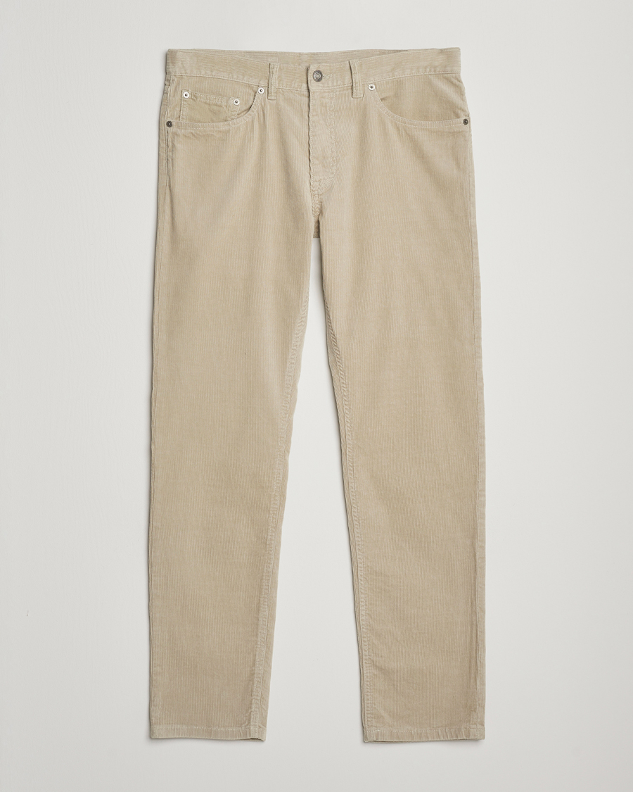 Mies | Housut | Gant | Cord 5-Pocket Jeans Greige