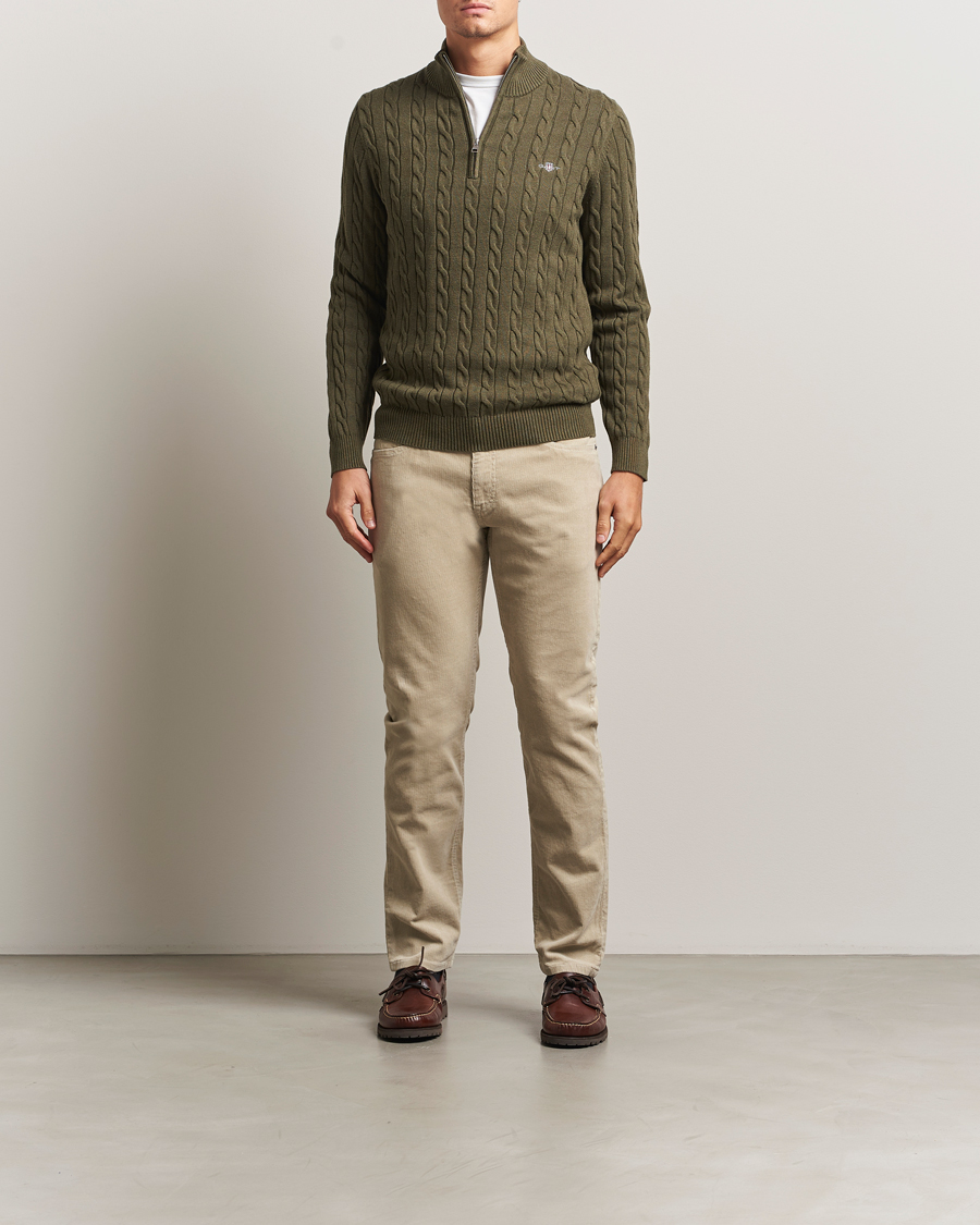 Mies | Housut | Gant | Cord 5-Pocket Jeans Greige