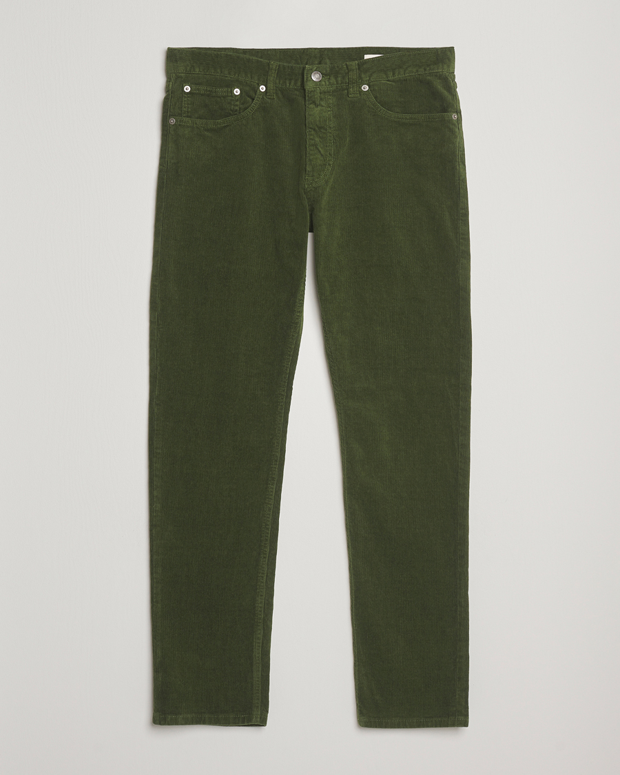 Mies | Housut | Gant | Cord 5-Pocket Jeans Country Green