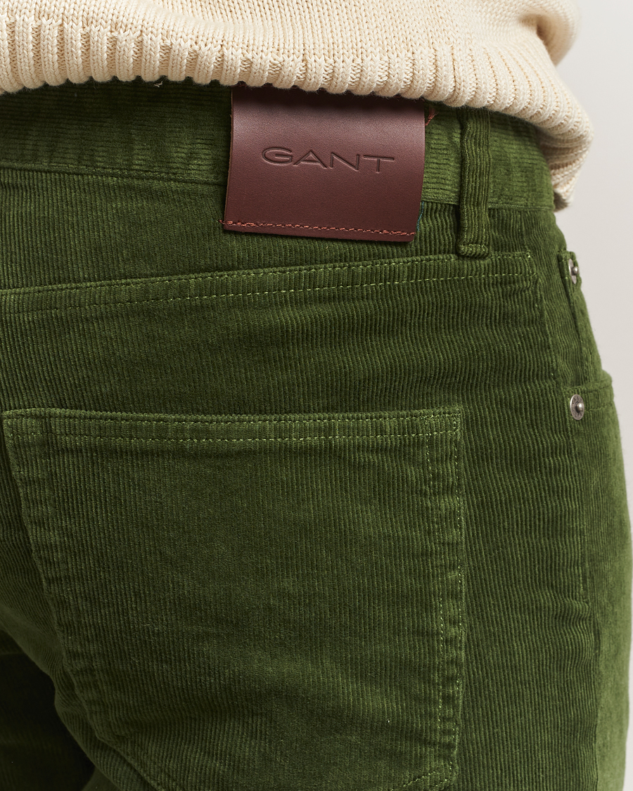 Mies | Housut | Gant | Cord 5-Pocket Jeans Country Green