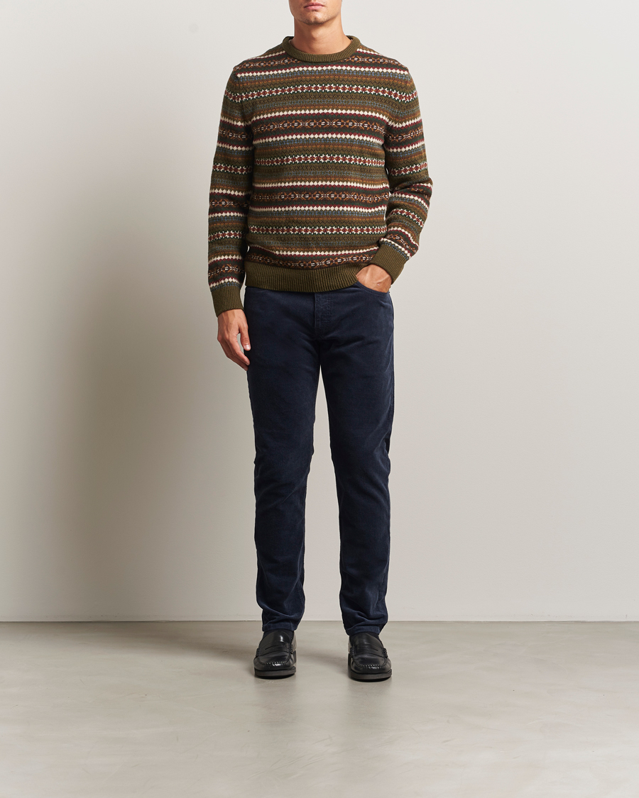 Mies | Housut | Gant | Cord 5-Pocket Jeans Evening Blue