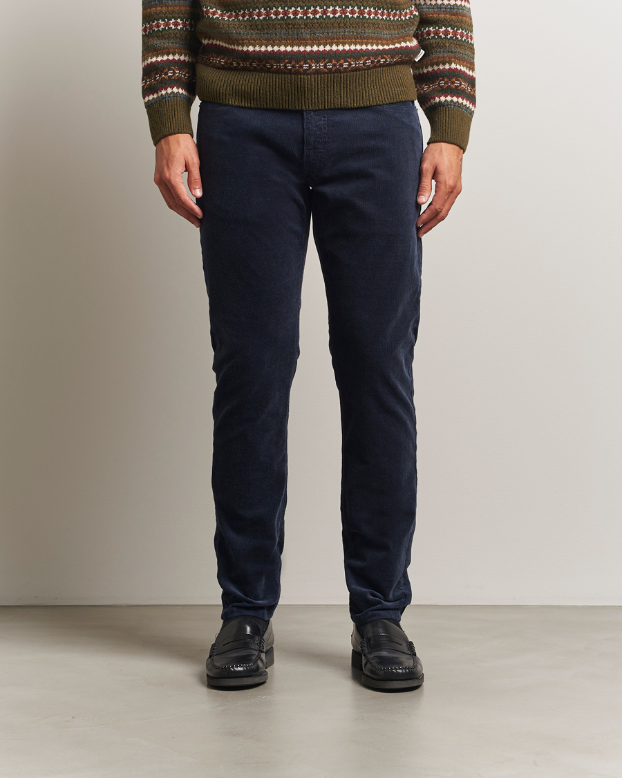 Mies | Housut | Gant | Cord 5-Pocket Jeans Evening Blue
