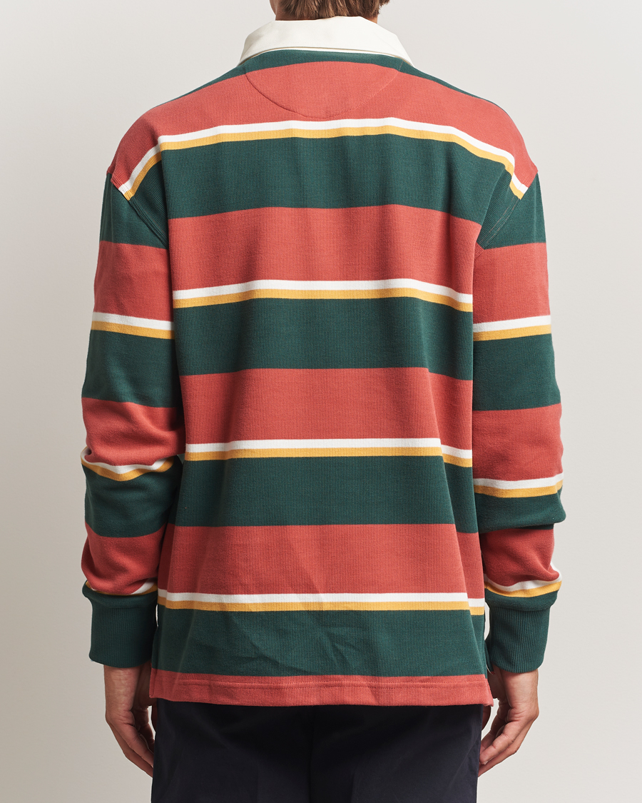 Mies | Puserot | GANT | Striped Heavy Rugger Modern Rust
