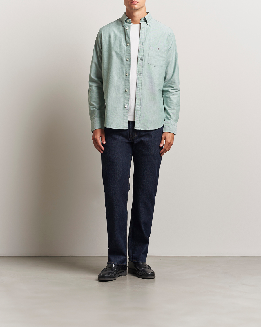 Mies | Kauluspaidat | Gant | Regluar Fit Classic Oxford Shirt Forest Green