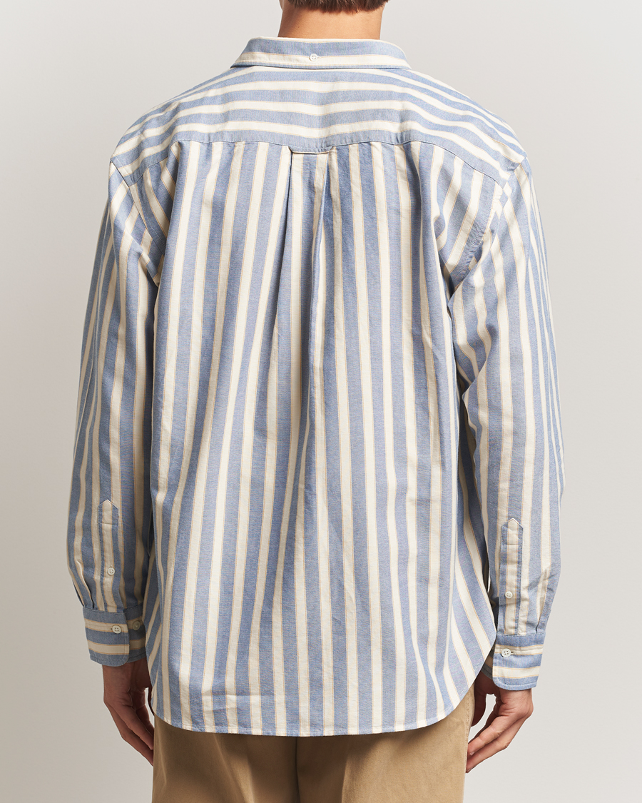 Mies | Kauluspaidat | GANT | Relaxed Fit Striped Heritage Oxford Shirt Blue Water