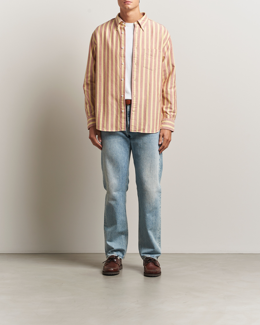 Mies | Kauluspaidat | Gant | Relaxed Fit Striped Heritage Oxford Shirt Modern Rust