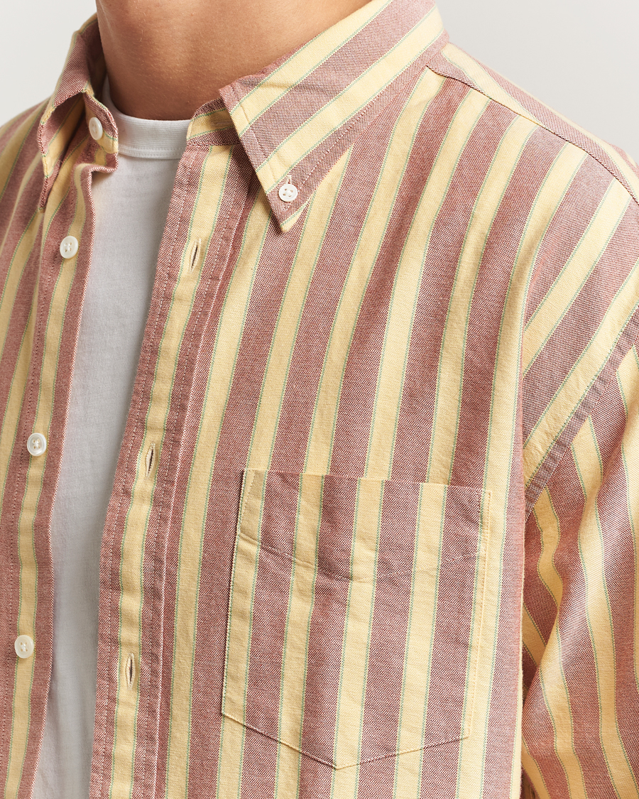 Mies | Kauluspaidat | Gant | Relaxed Fit Striped Heritage Oxford Shirt Modern Rust