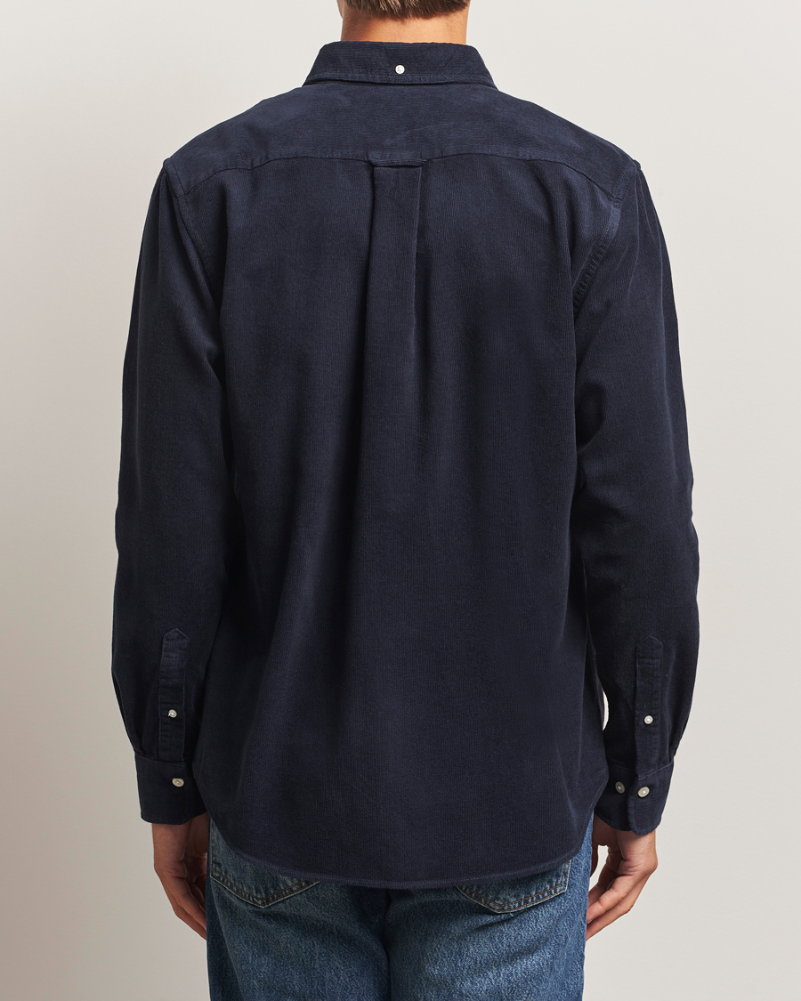 Mies | Kauluspaidat | Gant | Regular Fit Corduroy Shirt Evening Blue