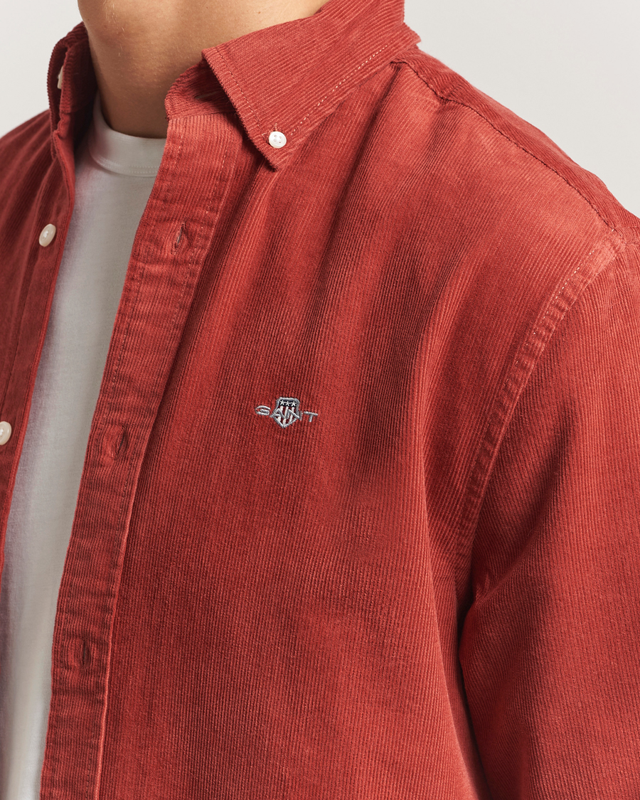 Mies | Kauluspaidat | Gant | Regular Fit Corduroy Shirt Modern Rust