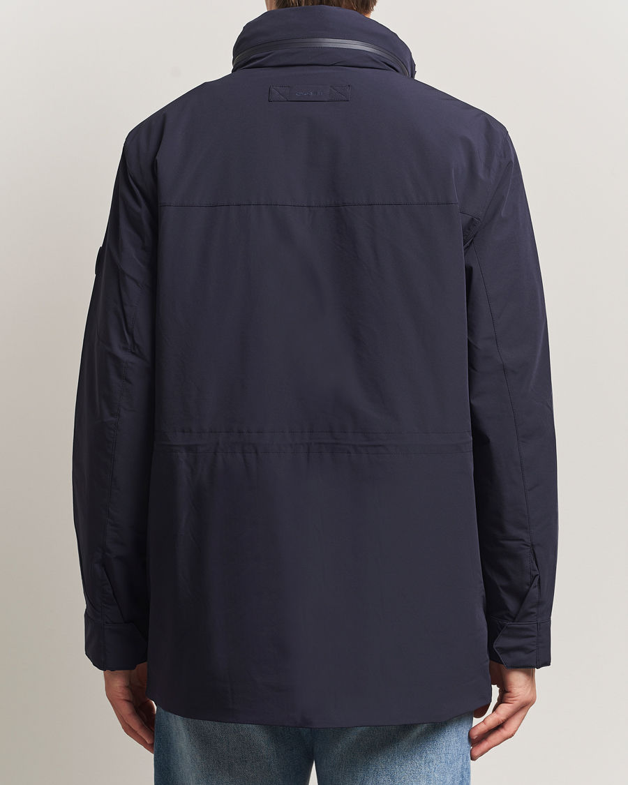Mies | Takit | Gant | Double Mid Length Field Jacket Evening Blue