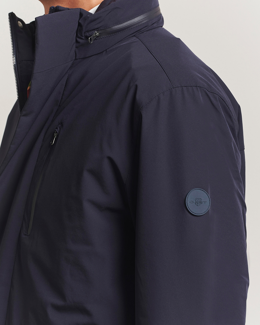 Mies | Takit | Gant | Double Mid Length Field Jacket Evening Blue