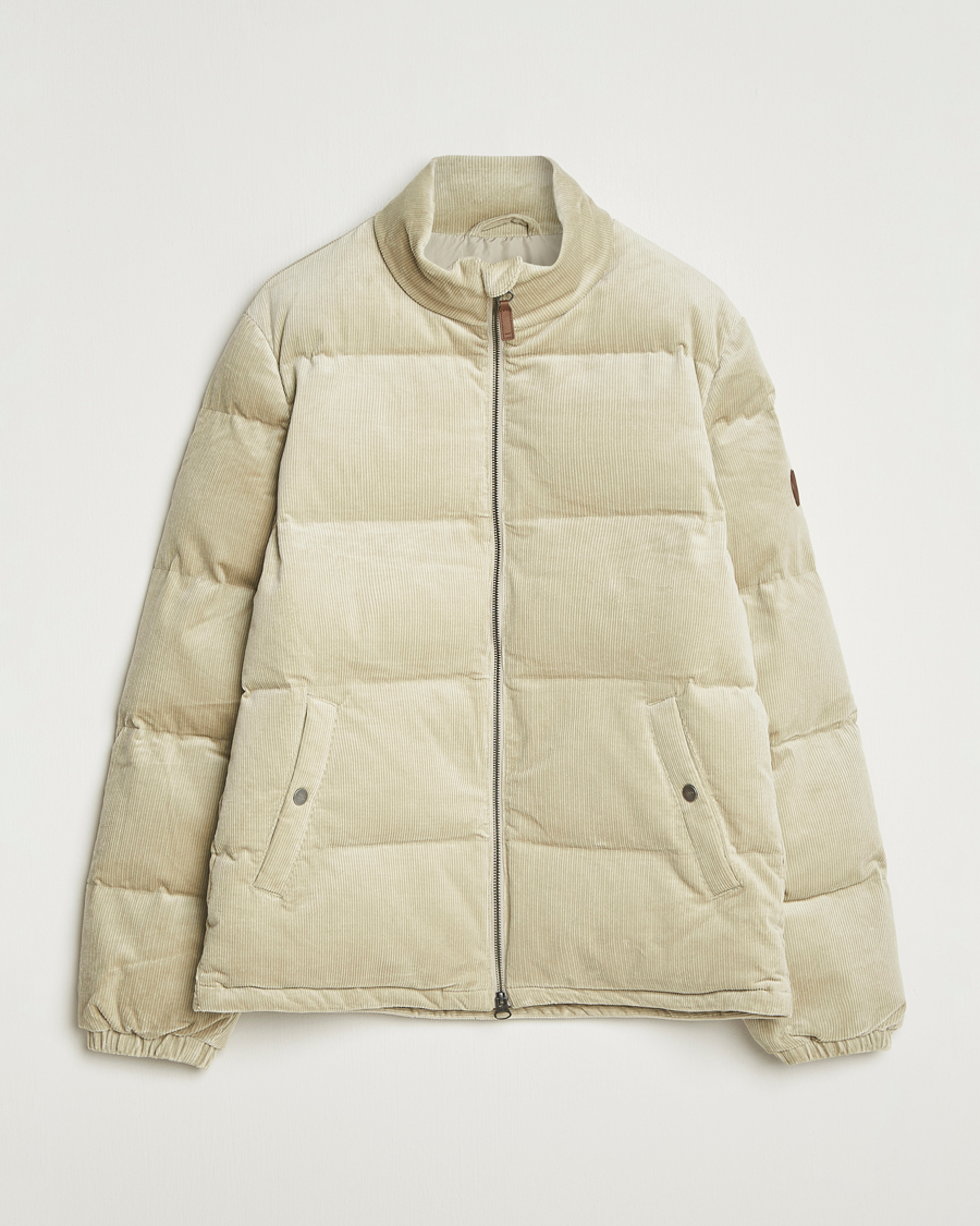 Mies | Takit | GANT | Corduroy Down Puffer Jacker Greige