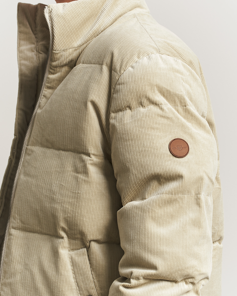 Mies | Takit | Gant | Corduroy Down Puffer Jacker Greige