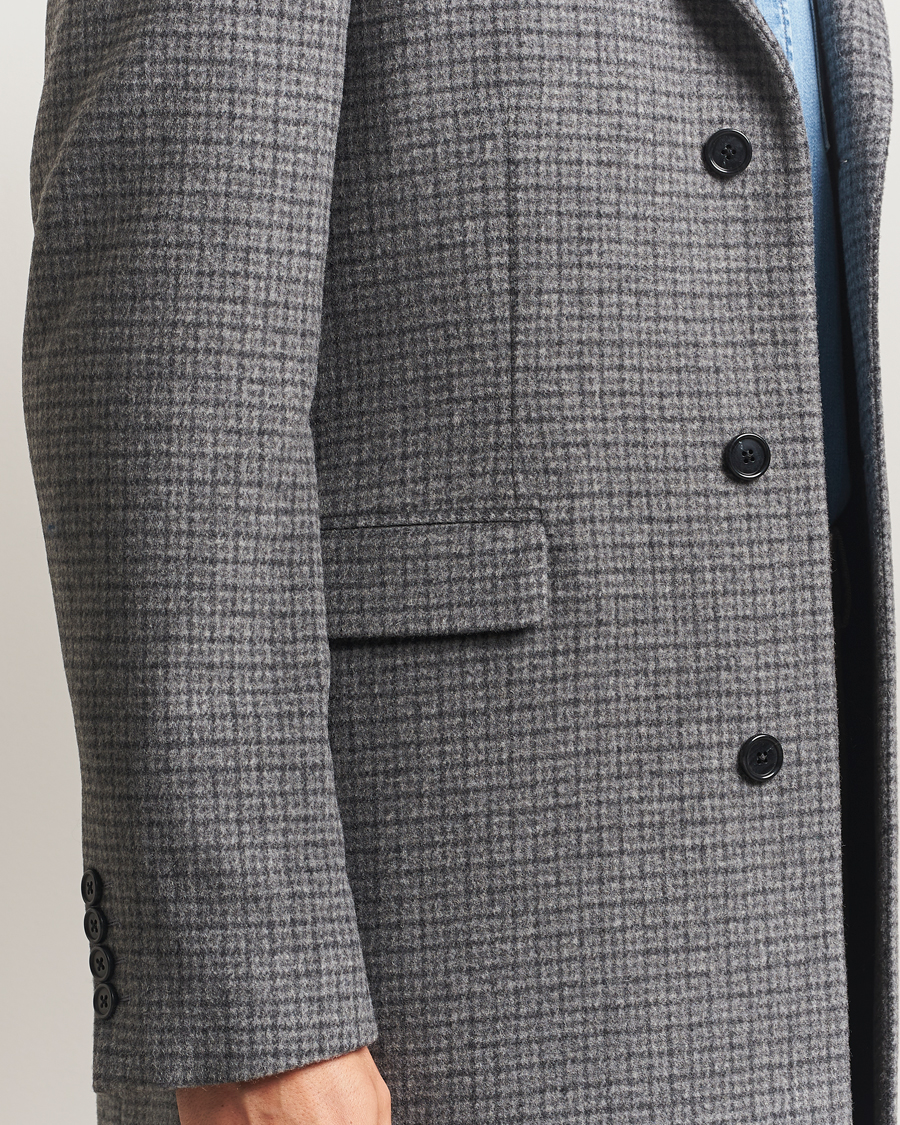 Mies | Takit | Gant | Classic Wool Houndstooth Coat Black