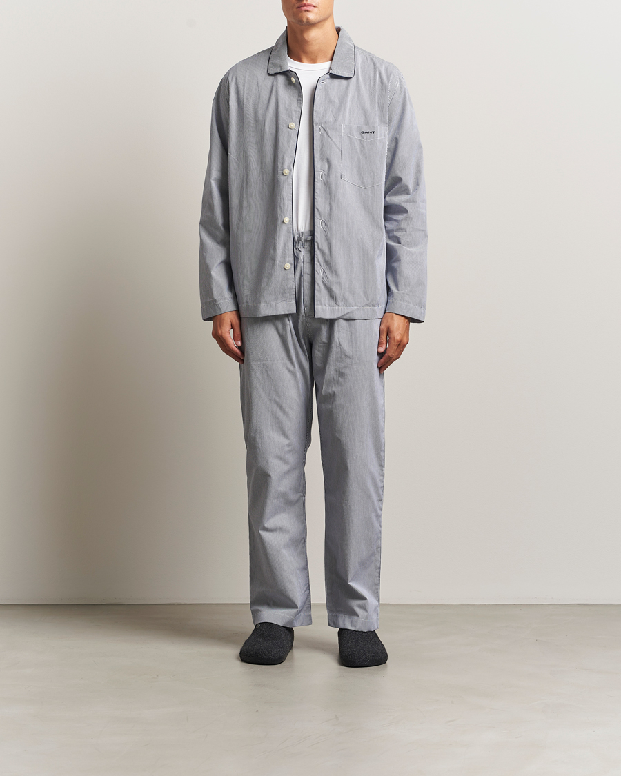 Mies | Yöpuvut ja kylpytakit | GANT | Striped Pyjama Set Persian Blue