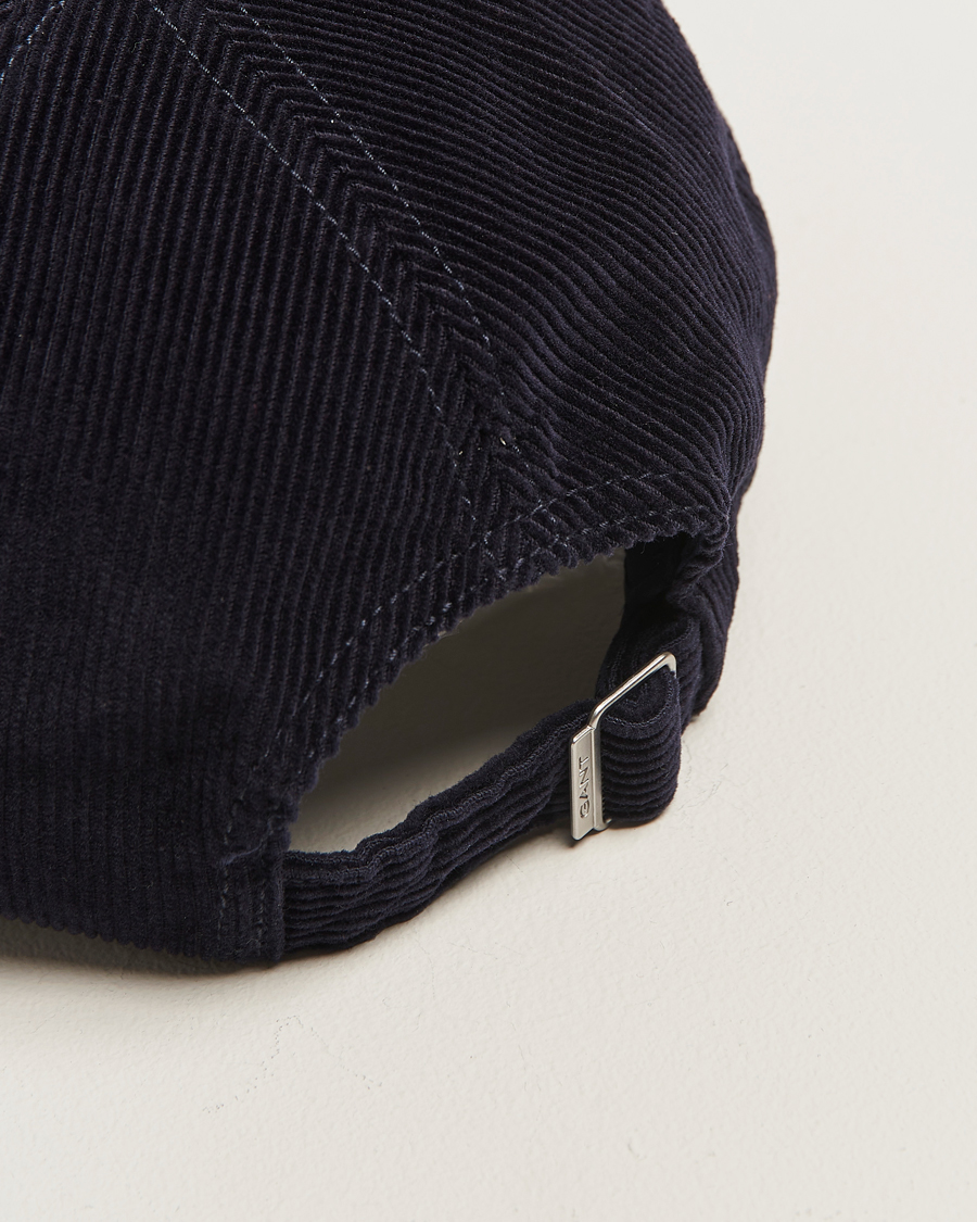 Mies | GANT G Badge Corduroy Cap Evening Blue | GANT | G Badge Corduroy Cap Evening Blue