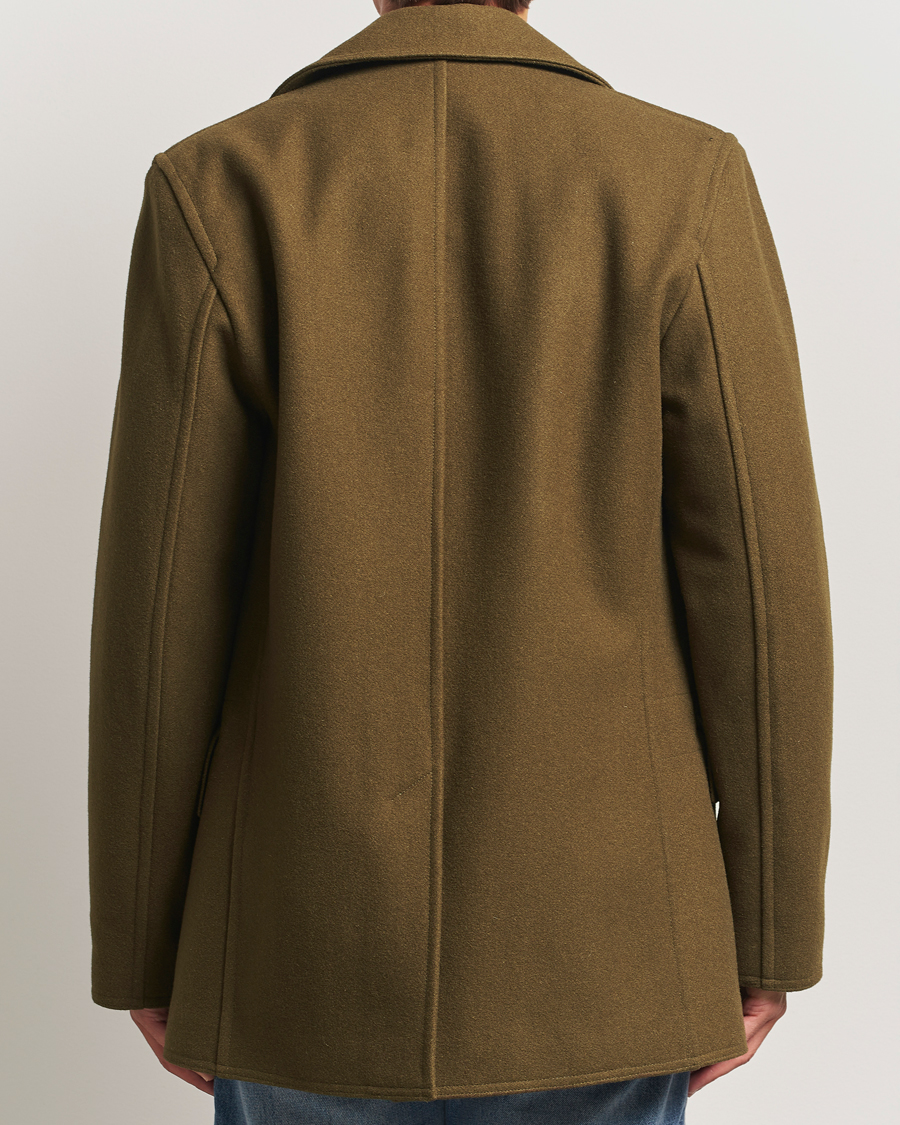 Mies | Takit | Gloverall | Churchill Reefer Peacoat Loden Green
