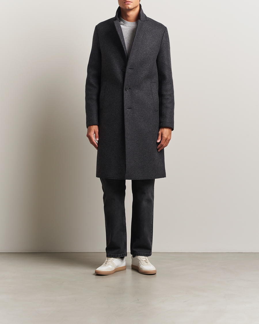 Mies | Takit | Harris Wharf London | Cashmere Blend Overcoat Anthracite