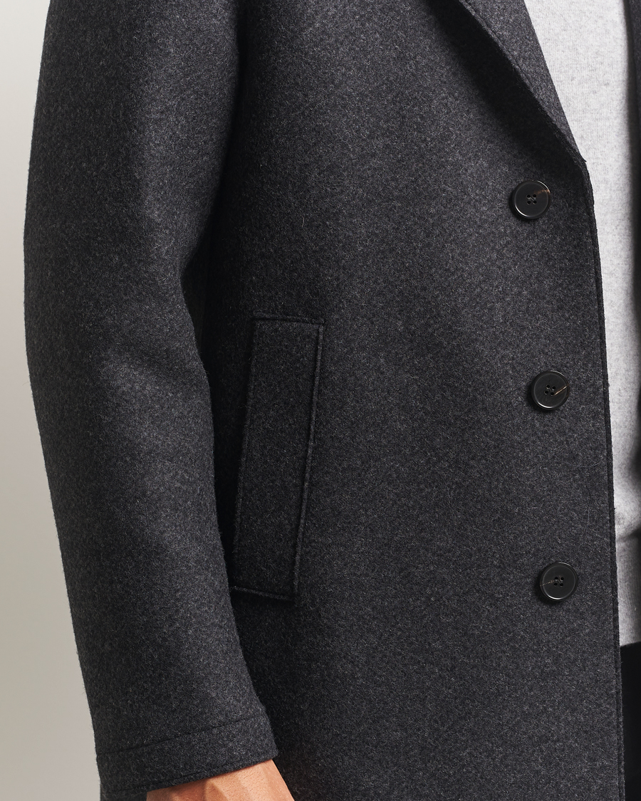 Mies | Takit | Harris Wharf London | Cashmere Blend Overcoat Anthracite