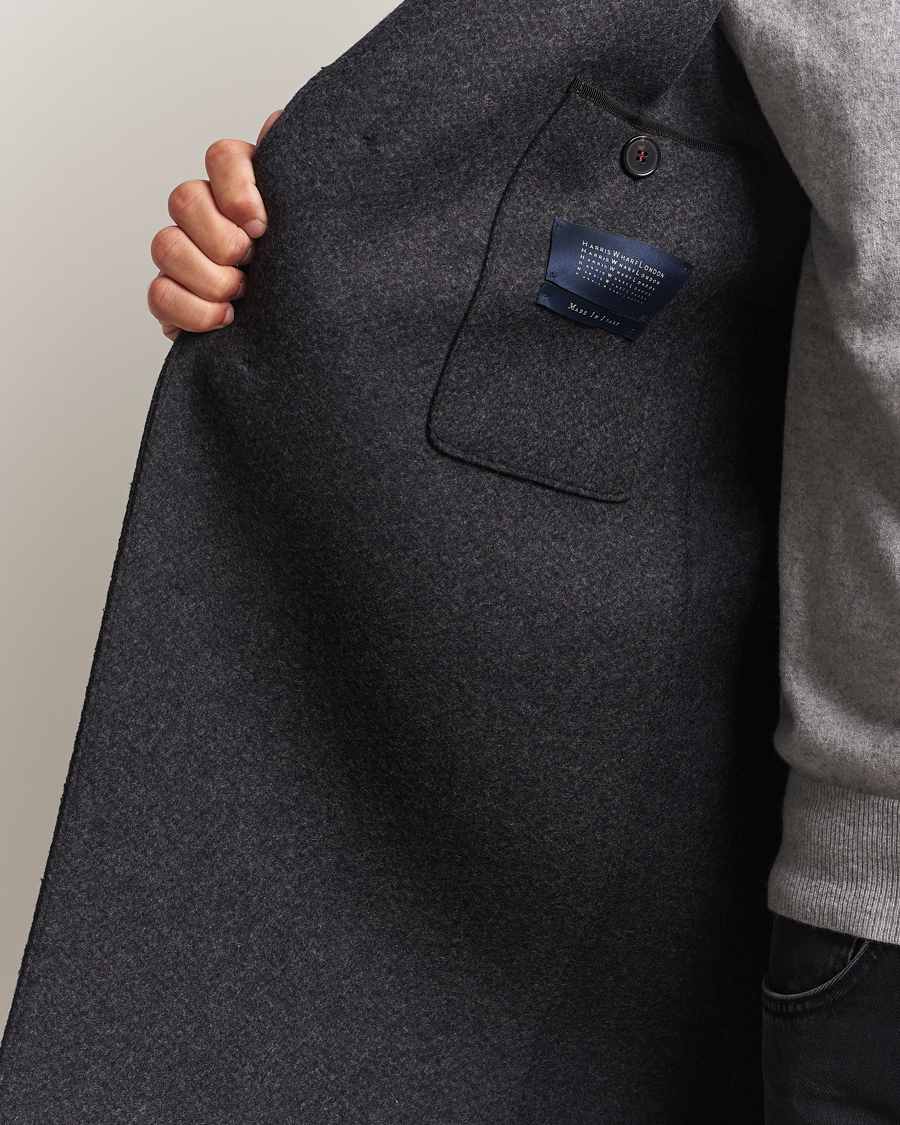 Mies | Takit | Harris Wharf London | Cashmere Blend Overcoat Anthracite