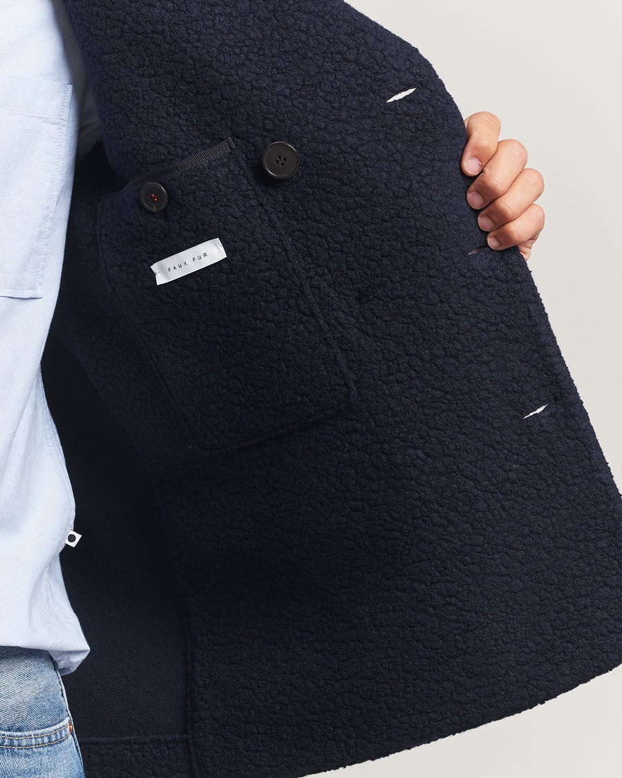 Mies | Takit | Harris Wharf London | Boucle Peacoat Navy