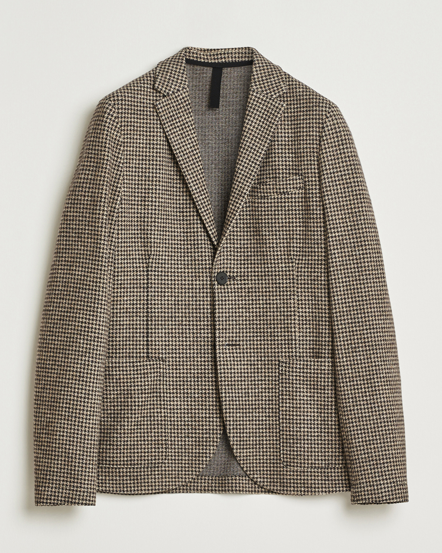 Mies | Pikkutakit | Harris Wharf London | Two Button Houndstooth Blazer Beige