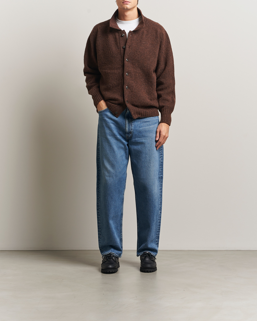Mies | Puserot | Howlin' | Brushed Wool Cardigan Brownish