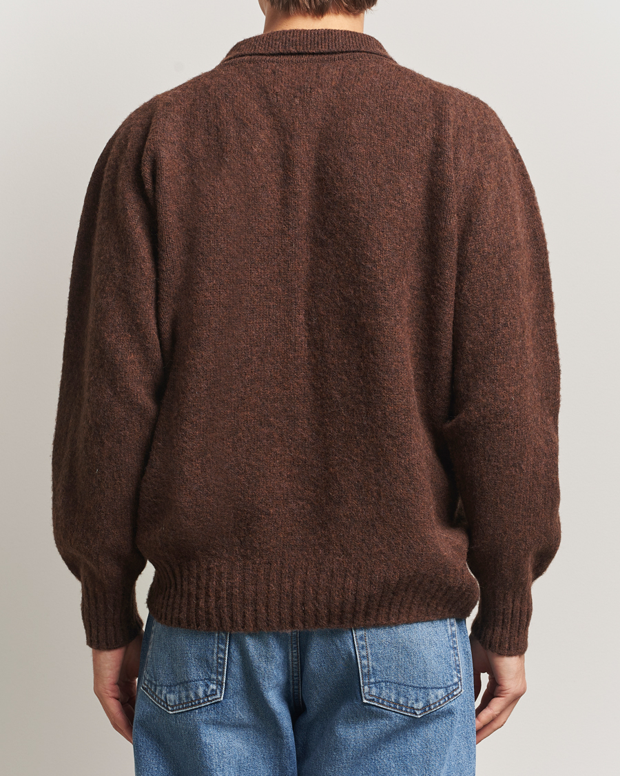 Mies | Puserot | Howlin' | Brushed Wool Cardigan Brownish