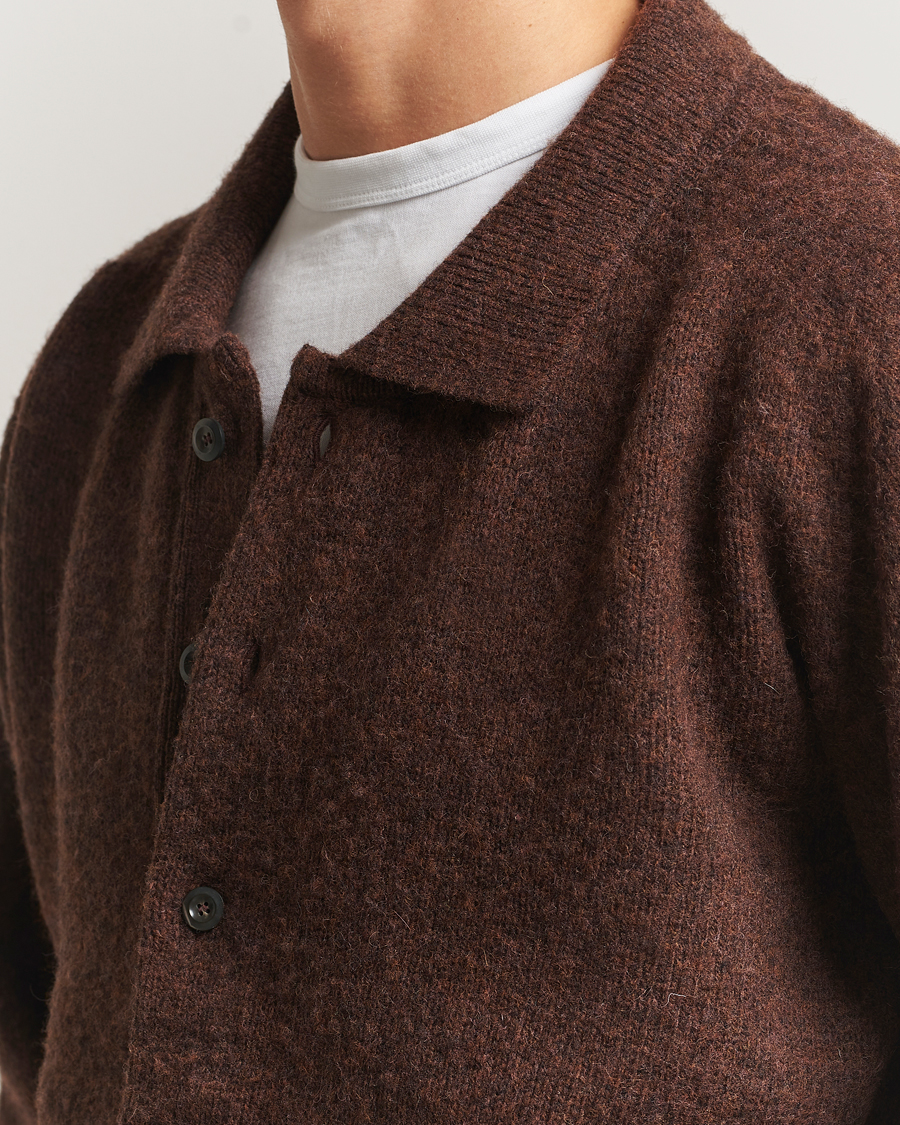 Mies | Puserot | Howlin' | Brushed Wool Cardigan Brownish