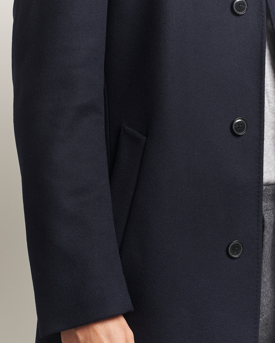 Mies | Takit | BOSS BLACK | Hyde Stand Up Collar Coat Dark Blue