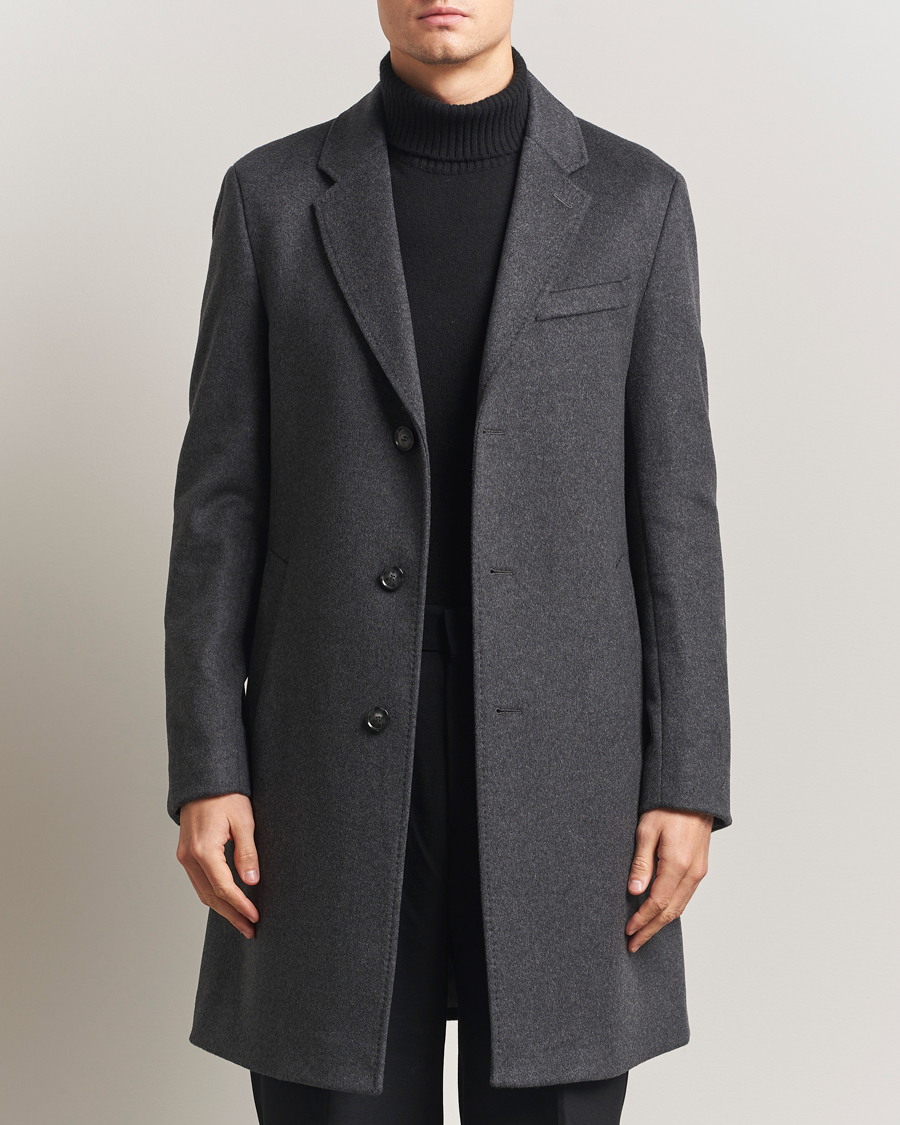 Mies | Takit | BOSS BLACK | Hyde Wool Coat Medium Grey