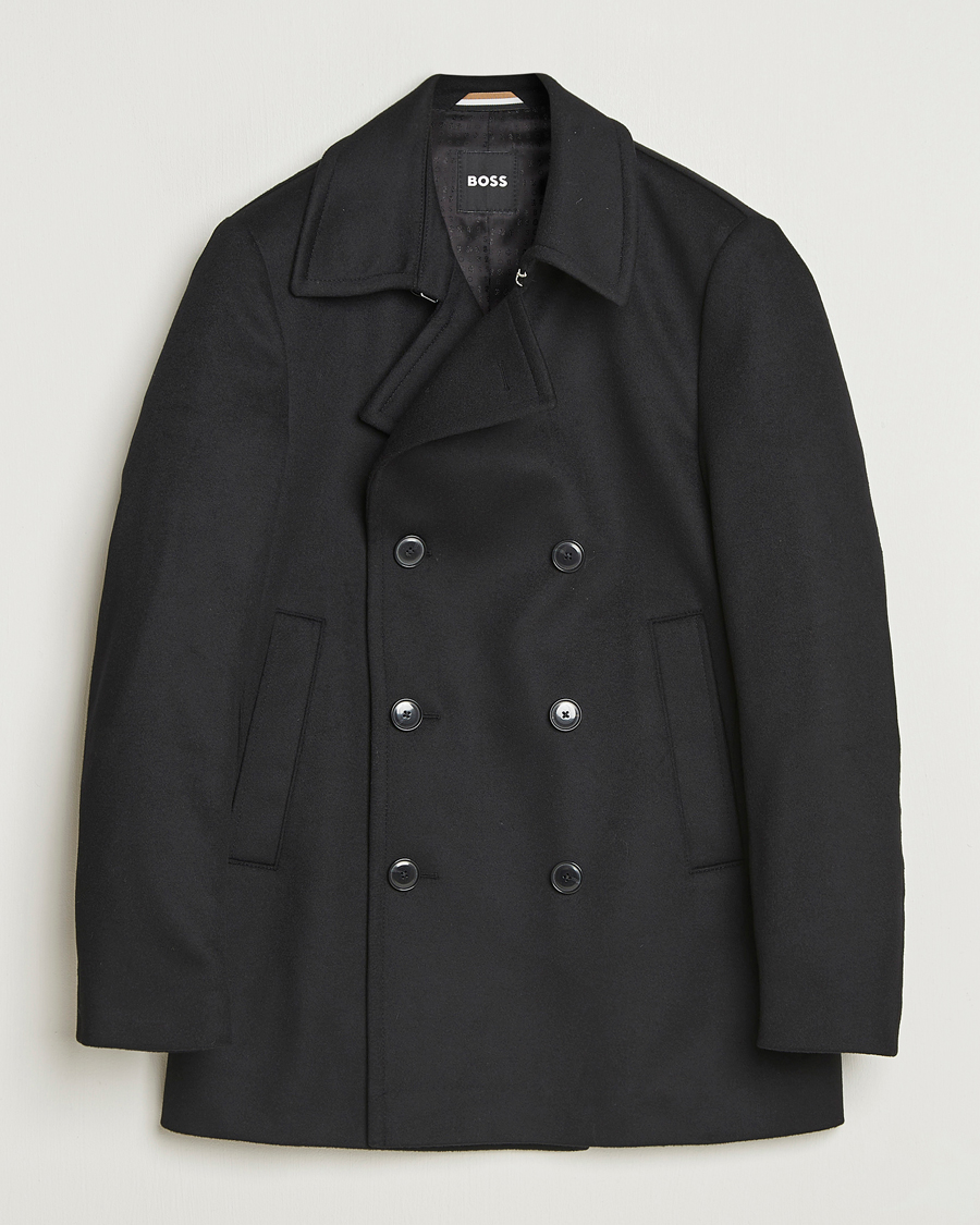 Mies | Takit | BOSS BLACK | Hyde Wool Peacoat Black