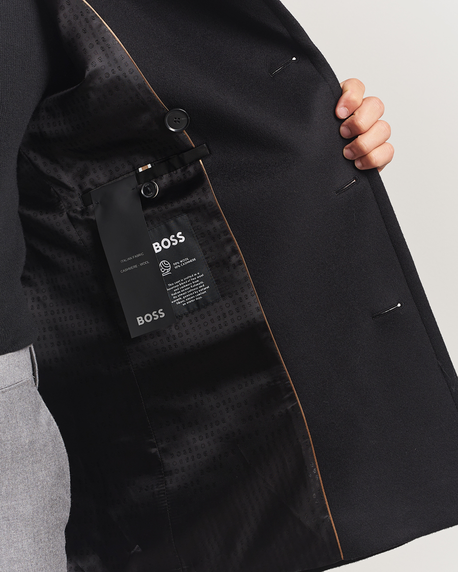 Mies | Takit | BOSS BLACK | Hyde Wool Peacoat Black