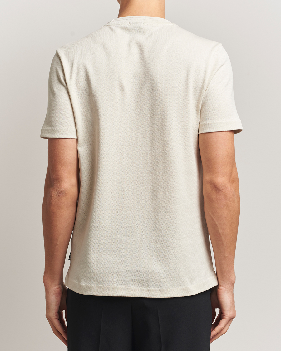 Mies | T-paidat | BOSS BLACK | Thompson Structured Crew Neck T-Shirt Open White