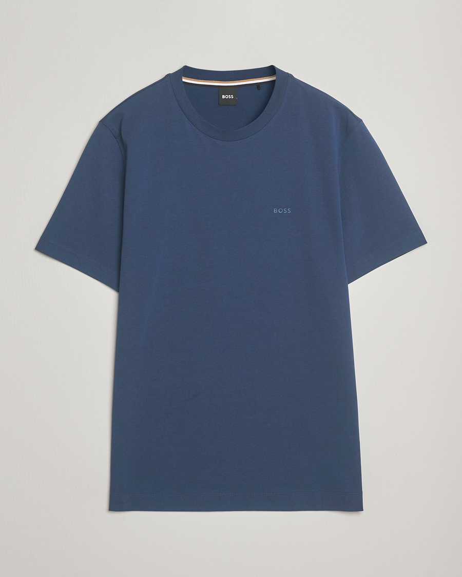 Mies | T-paidat | BOSS BLACK | Thompson Crew Neck T-Shirt Open Blue