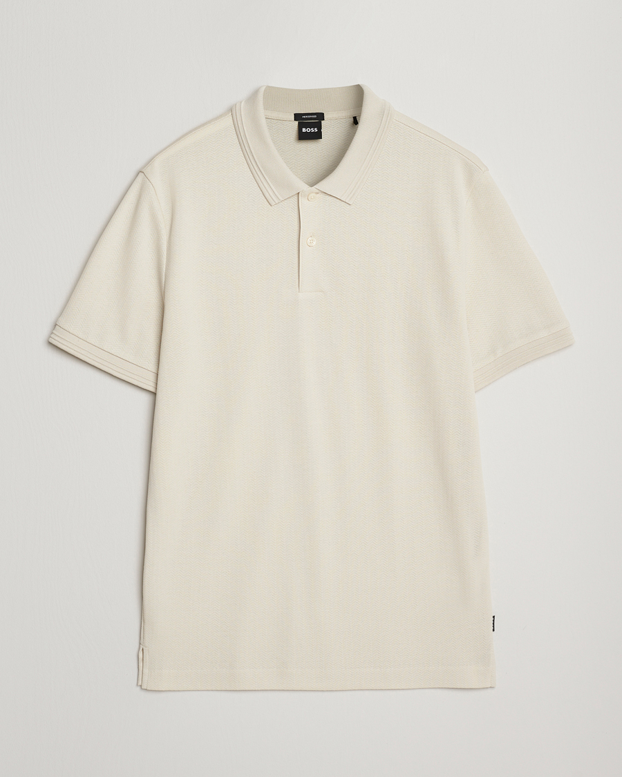 Mies | Pikeet | BOSS BLACK | Parlay Structured Polo Open White