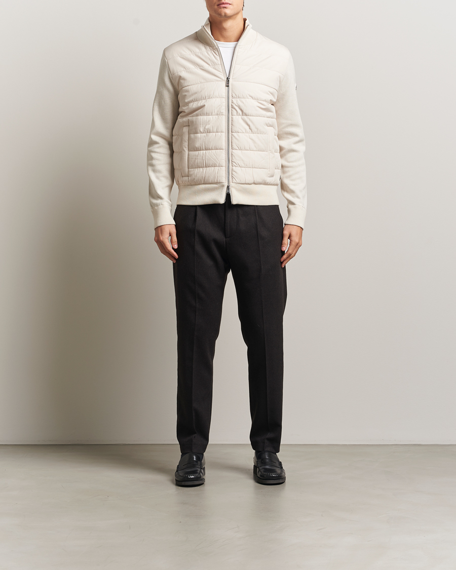 Mies | Puserot | BOSS BLACK | Hernest Hybrid Full Zip Open White